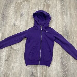 Purple Nike Fleece Zip Up